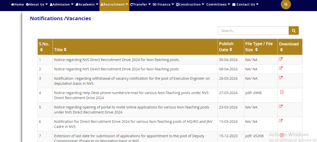 NVS Vacancy 2024 Notification Out –1377 Posts, Step-by-Step