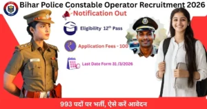 Bihar Police Constable Operator Recruitment 2026