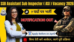 SSB Assistant Sub Inspector (ASI) Vacancy 2026