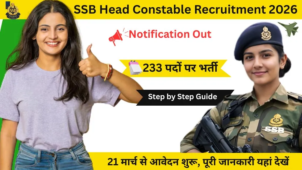 SSB Head Constable Recruitment 2026 