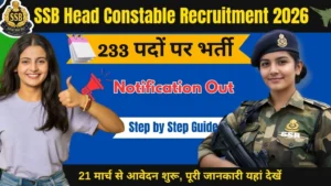SSB Head Constable Recruitment 2026