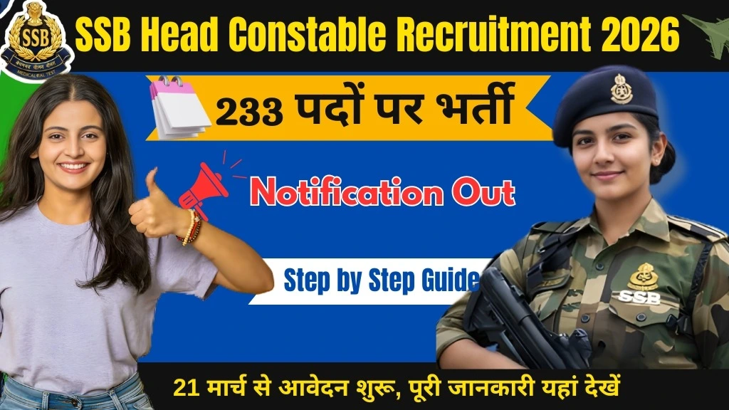 SSB Head Constable Recruitment 2026