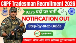 CRPF Tradesman Recruitment 2026