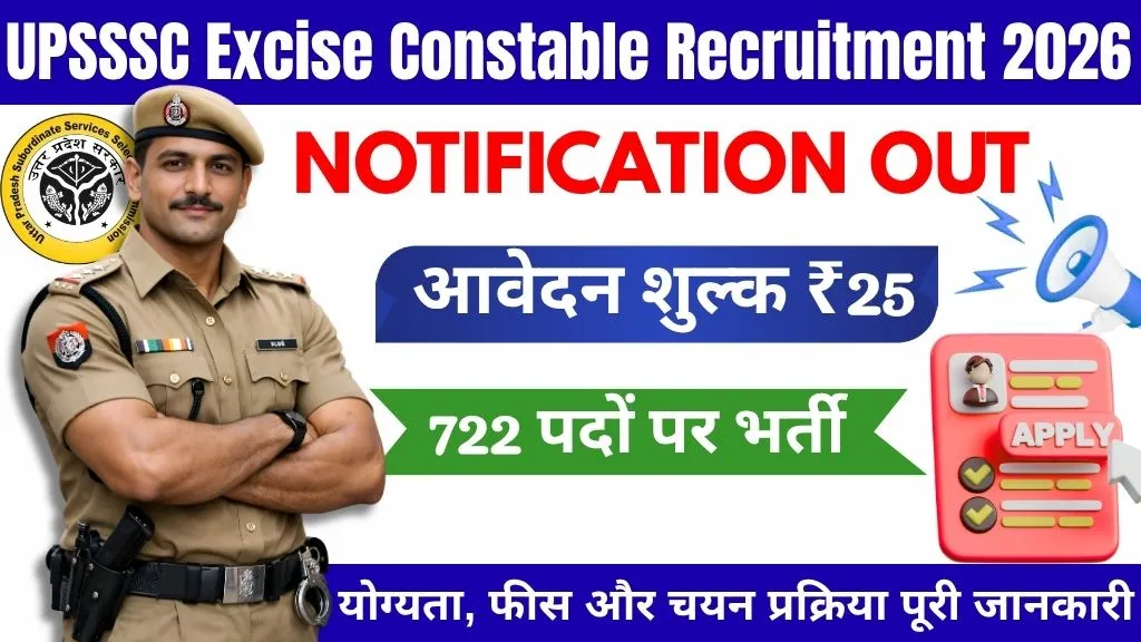 UPSSSC Excise Constable Recruitment 2026