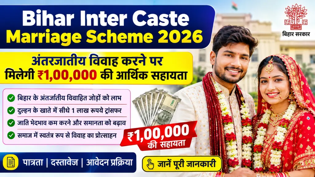 Bihar Inter Caste Marriage Scheme 2026