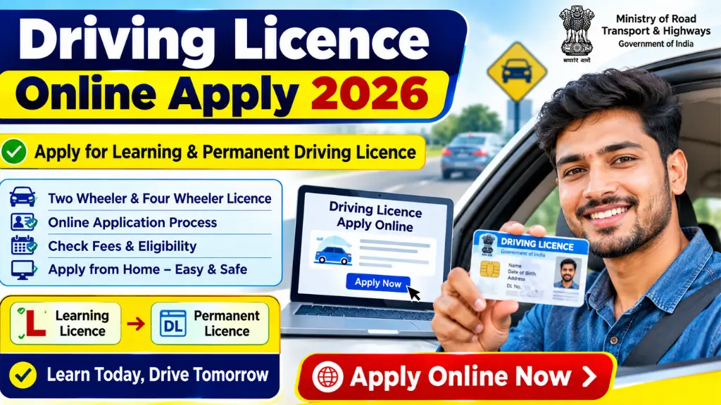 Driving Licence Online Apply 2026
